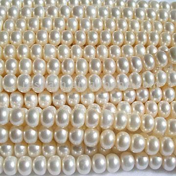 Flat White Pearl Strands (Flat White Pearl Strands)