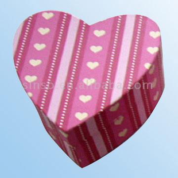  Heart Shaped Paper Gift Box with Lid (Heart Shaped Box papier cadeau avec couvercle)