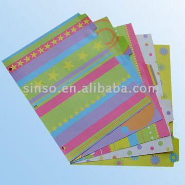  5-Tab Paper Index Divider Set (5-onglet Papier Index Divider Set)