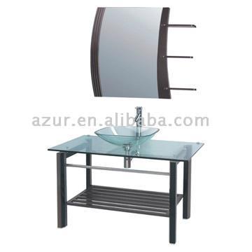  Glass Furniture with Wash Basin (Verre Meubles avec Wash bassin)