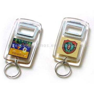  Acrylic Keychain with Bottle Openner (Acrylique Trousseau avec bouteille Openner)
