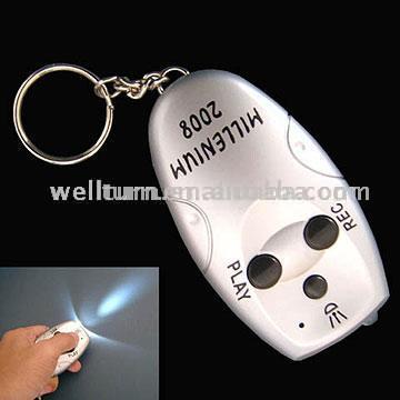 Mini Digital Recorder mit Key Chain & Light (Mini Digital Recorder mit Key Chain & Light)