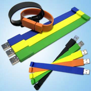  Silicon Bracelet Style USB Flash Drive (Silicon Style Bracelet USB Flash Drive)