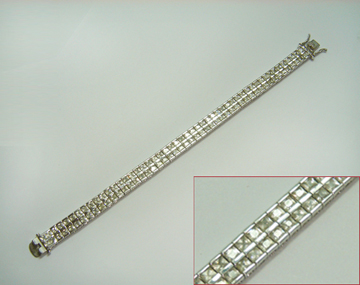  Nice Silver Bracelets W/Cz Stones For Euorpean Markets (Nice Silver Bracelets W / Stones Cz pour les marchés Euorpean)