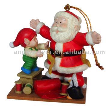  2.5" Santa Getting Measured (2.5 "Santa S`y Mesuré)