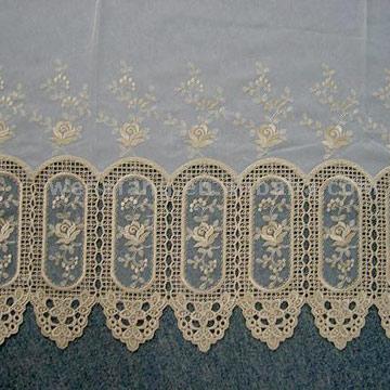  Water-Soluble Embroidery Window Curtain