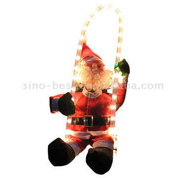  Santa Sitting On The Lighting Swing ( Santa Sitting On The Lighting Swing)