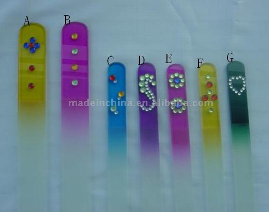  Glass Nail Files with Rhinestones (Стекло пилочки стразами)