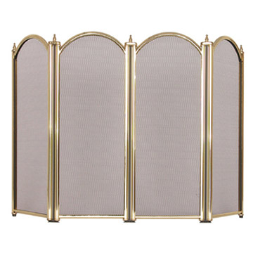  4-Fold Polished Brass Screen (4-кратный полированной латуни экрана)