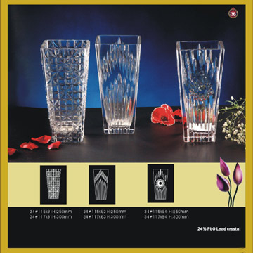 Square Crystal Vase (Square Vase en cristal)