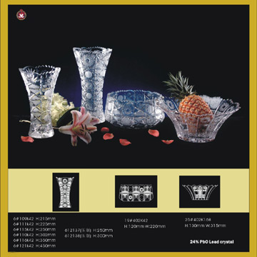 Crystal Vase and Bowl (Vase en cristal et Bowl)