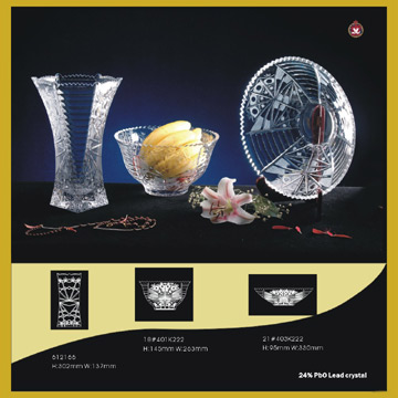 Crystal Vase and Bowl (Vase en cristal et Bowl)