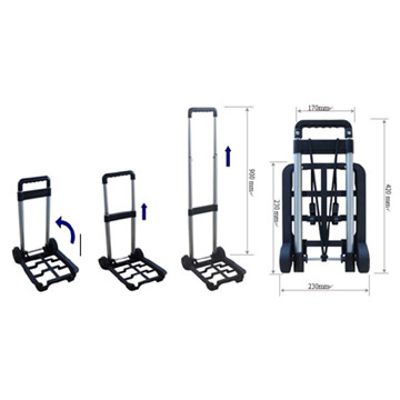  Plastic Portable Luggage Cart (Plastic Portable Gepäck Warenkorb)