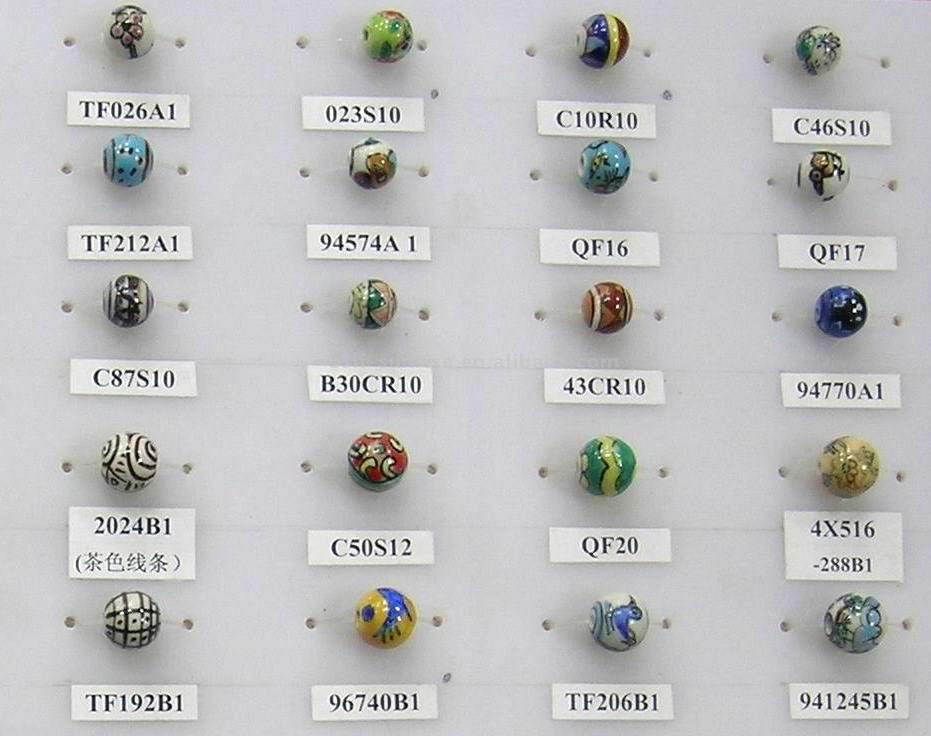  Famille Porcelain Beads (Show Board-09AB-2) (Famille Фарфоровые бусы (Показать совет-09AB ))