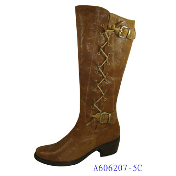  Ladies` Leather Boots (Cuir Ladies `Boots)