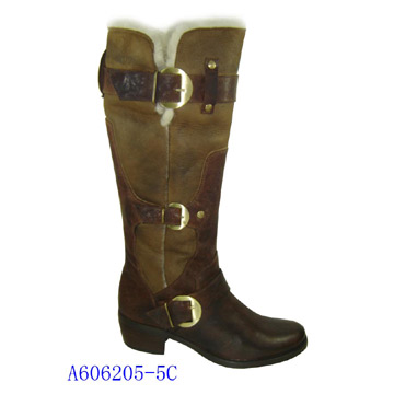  Ladies` Leather Boots (Cuir Ladies `Boots)