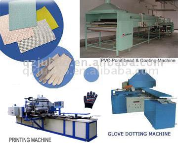  Double Color Flocking Glove Machine(Cotton Glove Bead Dotting Machine) (Double Color Флокирование Машина Glove (Перчатка Хлопок бисера чертящий пунктиром M hine))