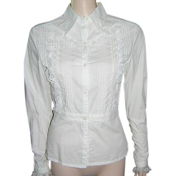  Cotton Lace Blouse (Coton Dentelle Chemisier)