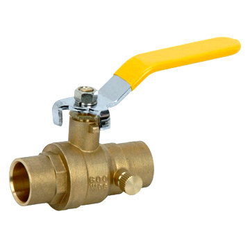  Brass Ball Valve with Drain (Шаровый клапан с дренажным)