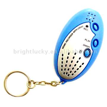  Recorder Key Chain with LED Light (Enregistreur Key Chain avec LED Light)