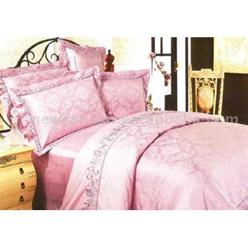  Combed Cotton Satin Jacquard Embroidered Quilt Cover Set (Coton peigné satin jacquard brodé Quilt Cover Set)