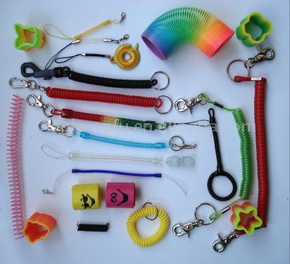  Plastic Spring Key Chain ( Plastic Spring Key Chain)