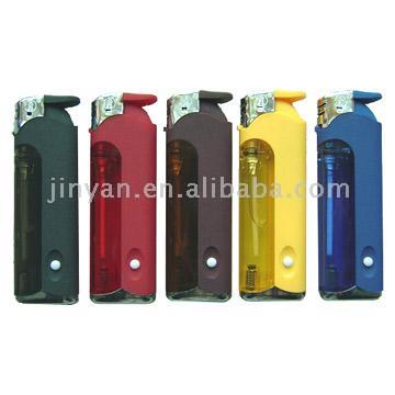  Electronic Refillable Lighter with LED (Electronic rechargeables Briquet avec LED)