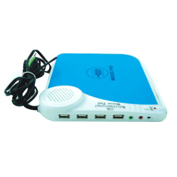 Mouse-Pad mit USB-Hub und Multi-Sockel (Mouse-Pad mit USB-Hub und Multi-Sockel)