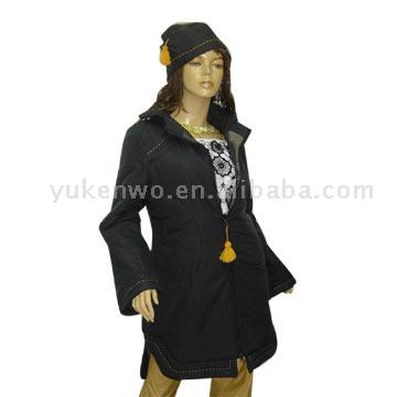 Ladies `gefütterte Jacke (Ladies `gefütterte Jacke)