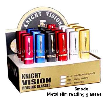  Slim Reading Glasses with Aluminum Case and Display ( Slim Reading Glasses with Aluminum Case and Display)