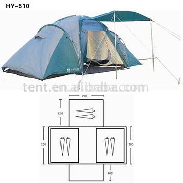  3 Rooms Family Tent (HY-510) ( 3 Rooms Family Tent (HY-510))