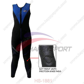  Women`s Wetsuit with Embossed Dot Printed Knee Pads (Женский Гидрокостюм с тиснением мышек Dot Печатный Kn)