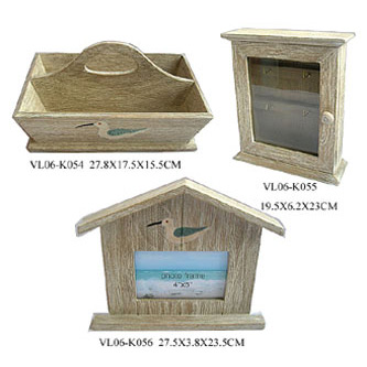  Wooden Decoration W/Seabird Design (Décoration en bois W / Seabird Design)