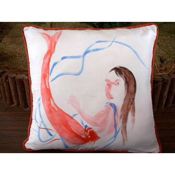  Hand-Painted Silk Pillow (Ручная роспись Шелковые подушки)