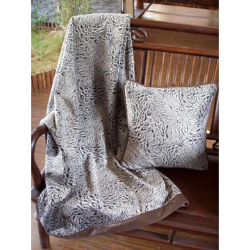  Leopard Velvet Throw & Pillow ( Leopard Velvet Throw & Pillow)