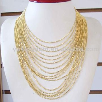  Gold Plated Necklace (Plaqué or Collier)