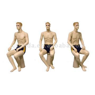  Male Sitting Mannequin (Mannequin Homme Assis)