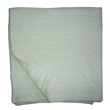  Cable Knit Blanket White ( Cable Knit Blanket White)