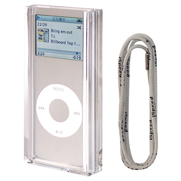  Crystal Clip and Lanyard Compatible with iPod Nano