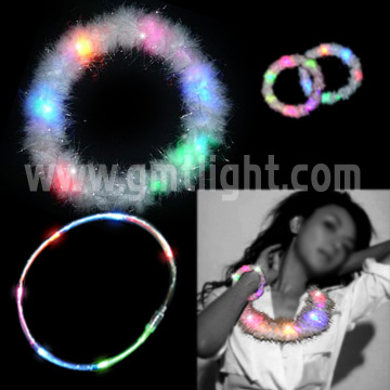  LED Flash Necklace & Bracelet (Flash LED Collier & Bracelet)