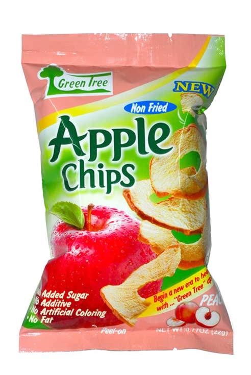  Apple Chips Bag (Peach Flavor with Peel) ( Apple Chips Bag (Peach Flavor with Peel))