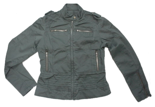 Ladies `Cotton Twill Motorrad-Jacke (Ladies `Cotton Twill Motorrad-Jacke)