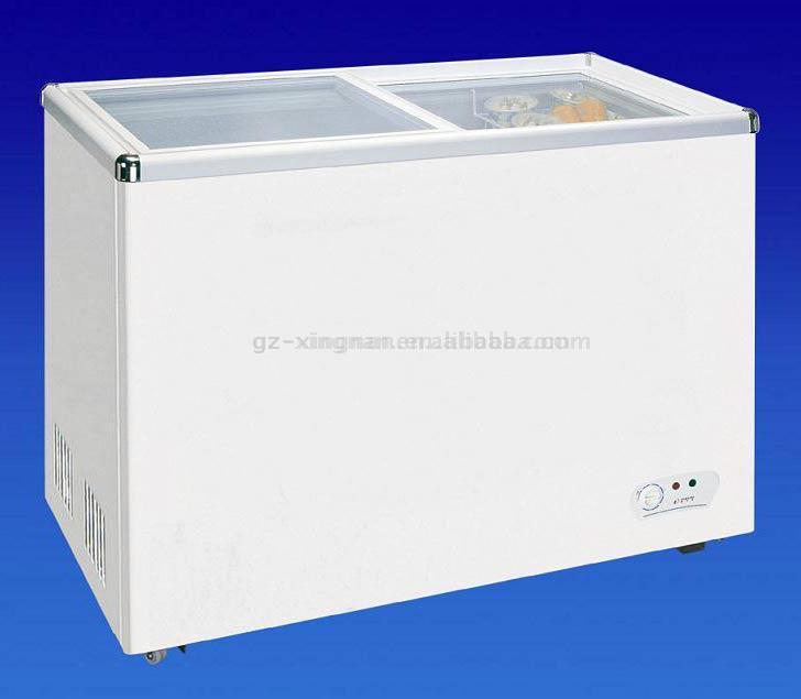  Flat Glass Door Display Freezer