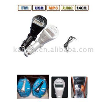  15 Chanels Multi-Function FM Transmitter/MP3 for Car (15 аэрожелобами Многофункциональный FM Transmitter/MP3 для автомобиля)