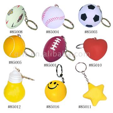  PU Stress Balls Key Chain (ПУ стресс шаров Key Chain)