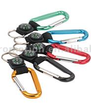  Carabiners with Key Ring and Compass (Mousquetons avec Key Ring et Compass)
