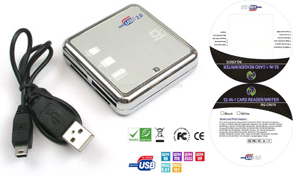  USB V2.0 52-In-1 Card Reader (USB V2.0 52-in-1 Card Reader)