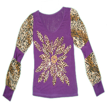  100% Rayon Long Sleeve Blouse (with Embroidery) (100% rayonne de blouses à manches longues (avec broderie))