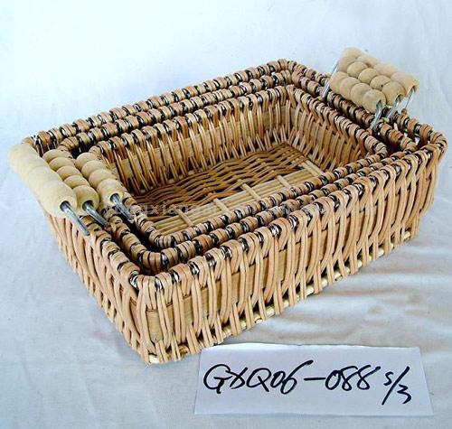  Wicker Rectangular Basket (Прямоугольная плетеная корзина)