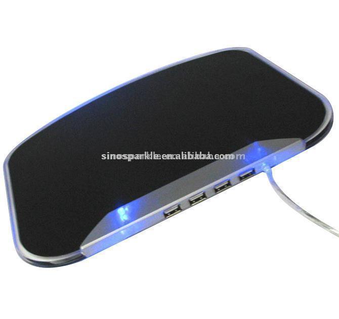  Light Up Mouse Mat with USB Hub